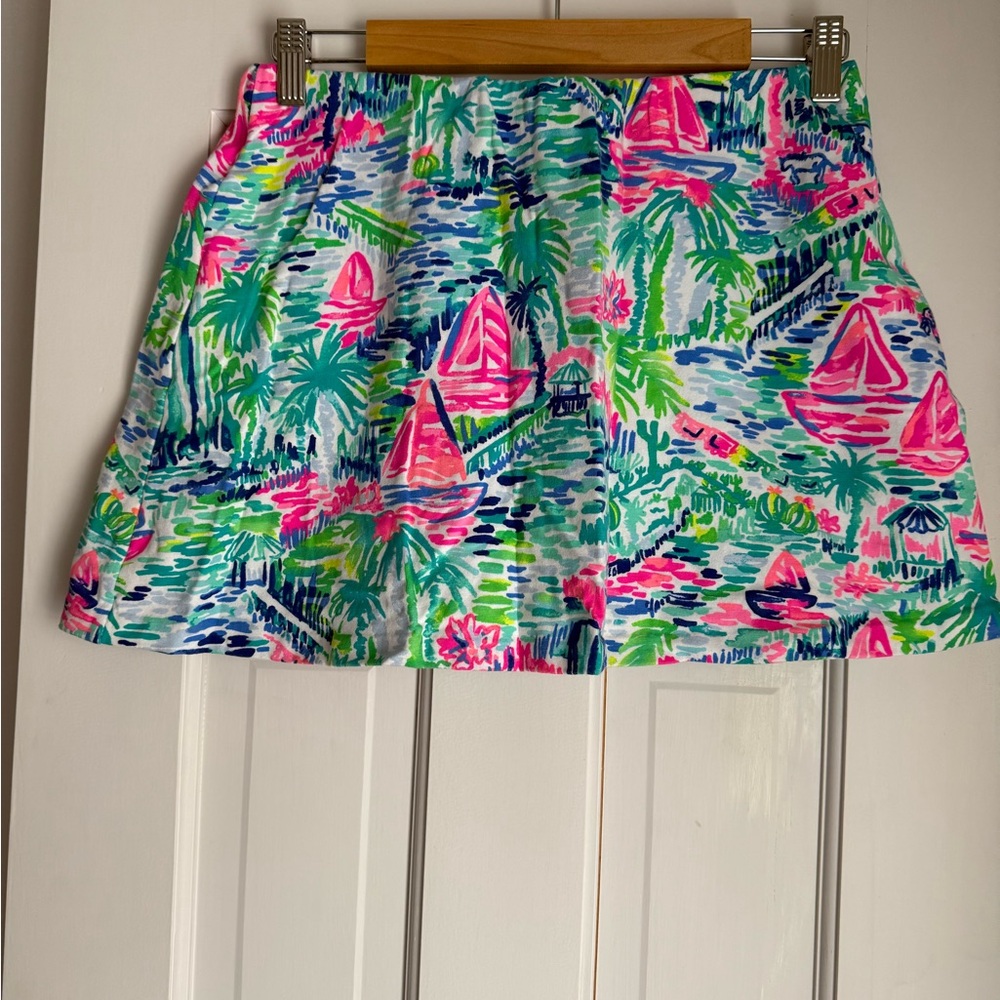 Lilly Pulitzer Madison Skort Sailboat Print Size M
